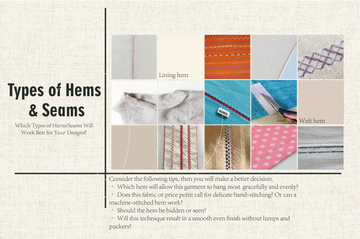 Types of Hems & Seams