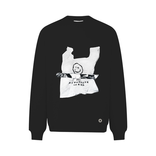 J Shin Chen Plastic Bag Crew Neck
