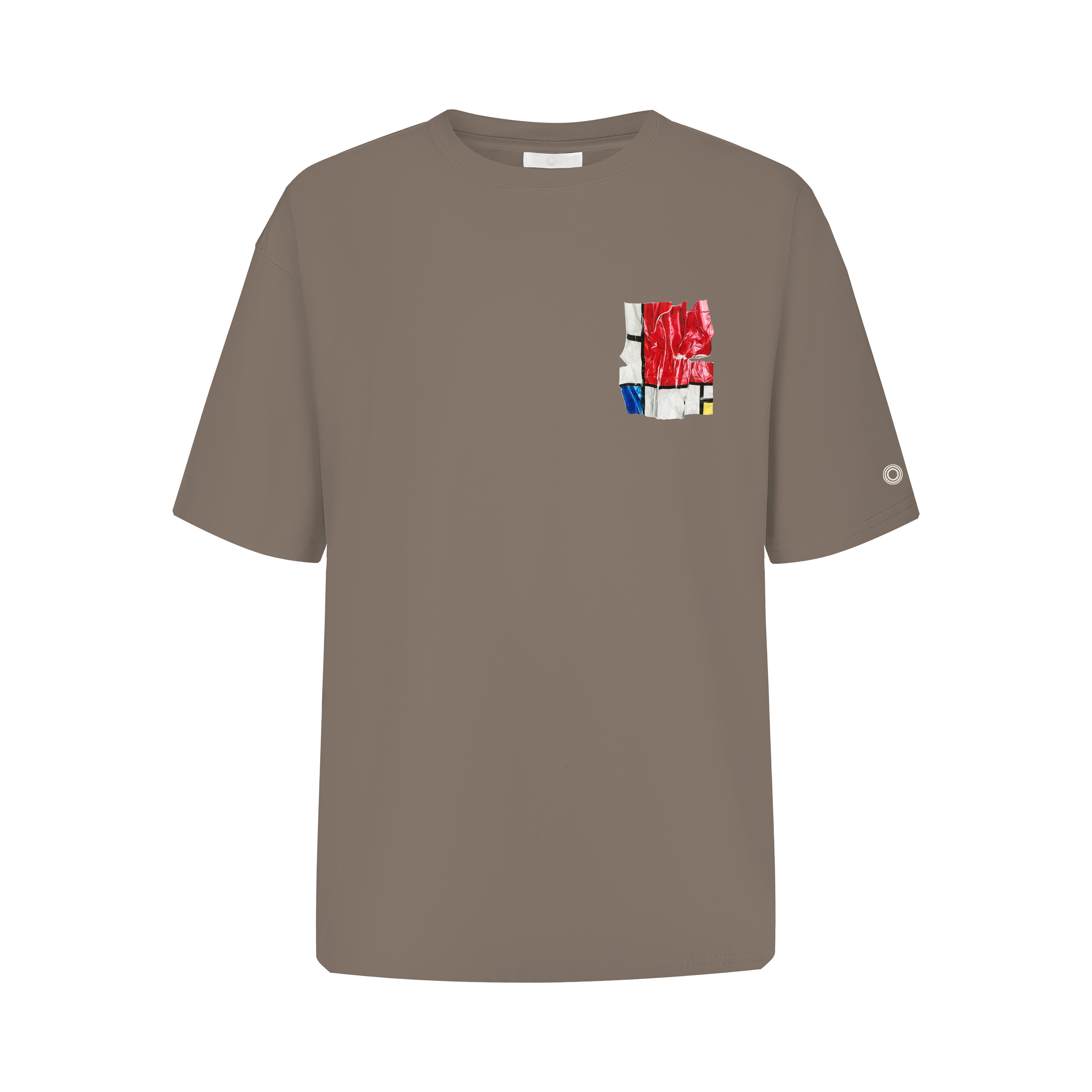 J Shin Chen Red, Yellow and Blue Tee