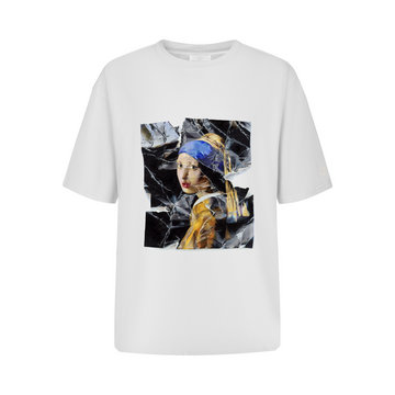 J Shin Chen The Girl with a Pearl Tee